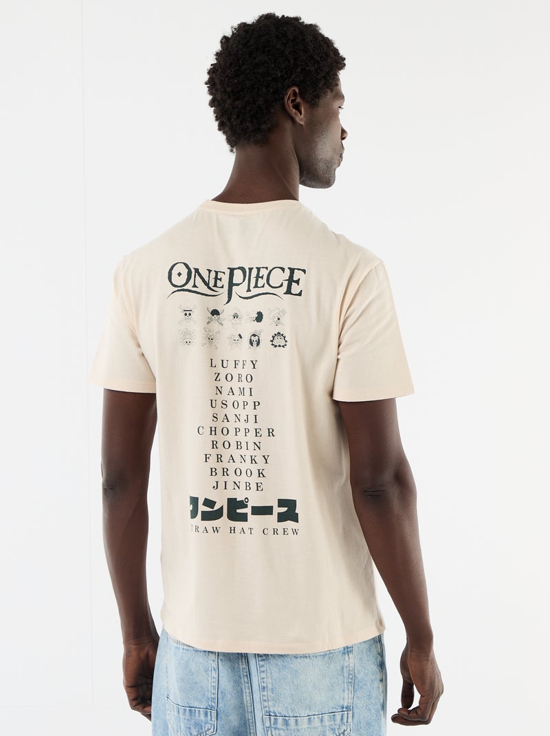 Camiseta de manga corta 'One Piece' Gris - Kiabi