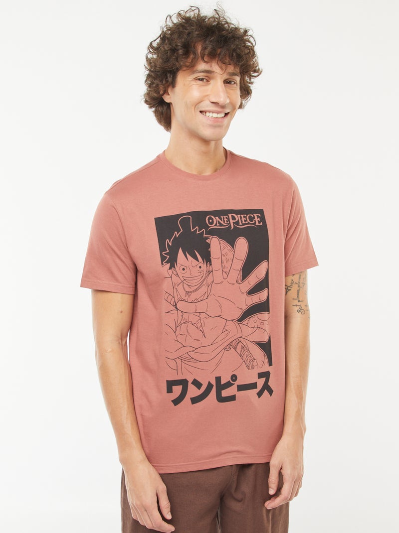 Camiseta de manga corta 'One Piece' ROSA - Kiabi