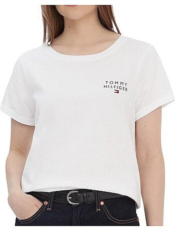 Camiseta de manga corta para mujer tommy hilfiger