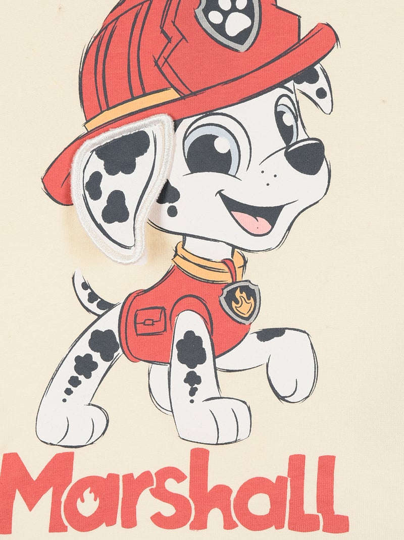 Camiseta de manga corta "Patrulla Canina" Beige - Kiabi