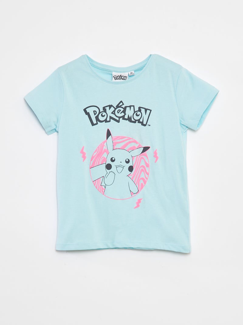 Camiseta de manga corta 'Pikachu' 'Pokémon' AZUL - Kiabi