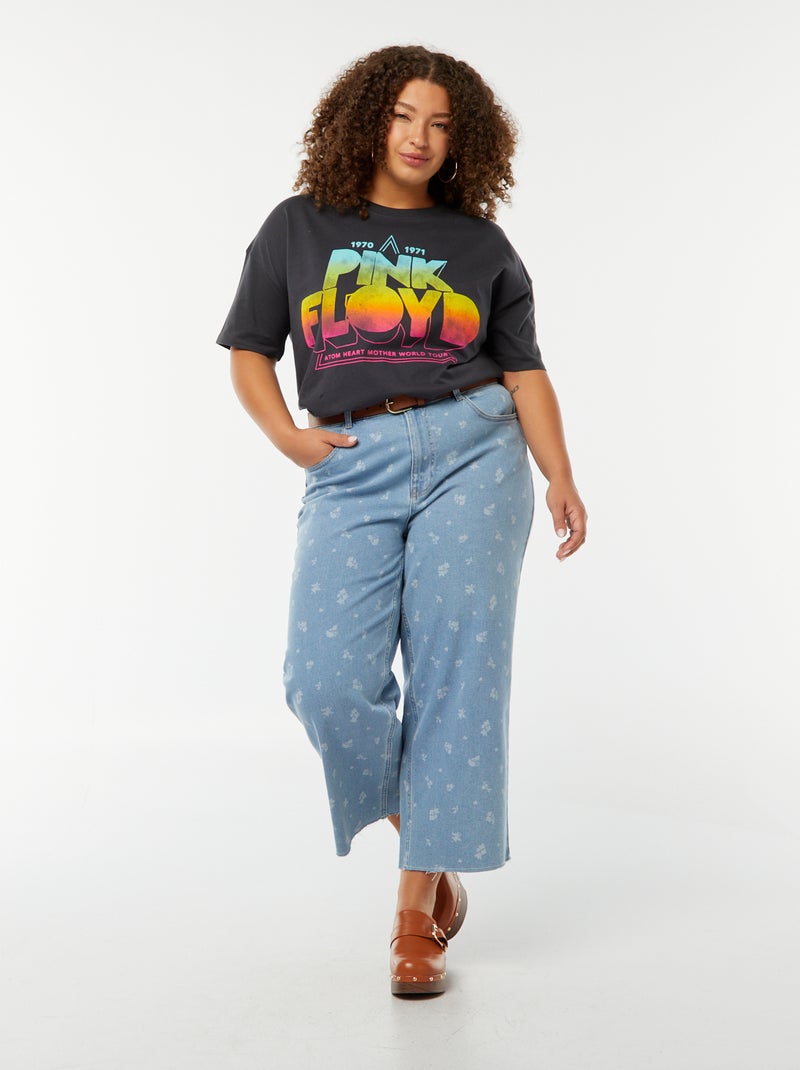 Camiseta de manga corta 'Pink Floyd' NEGRO - Kiabi