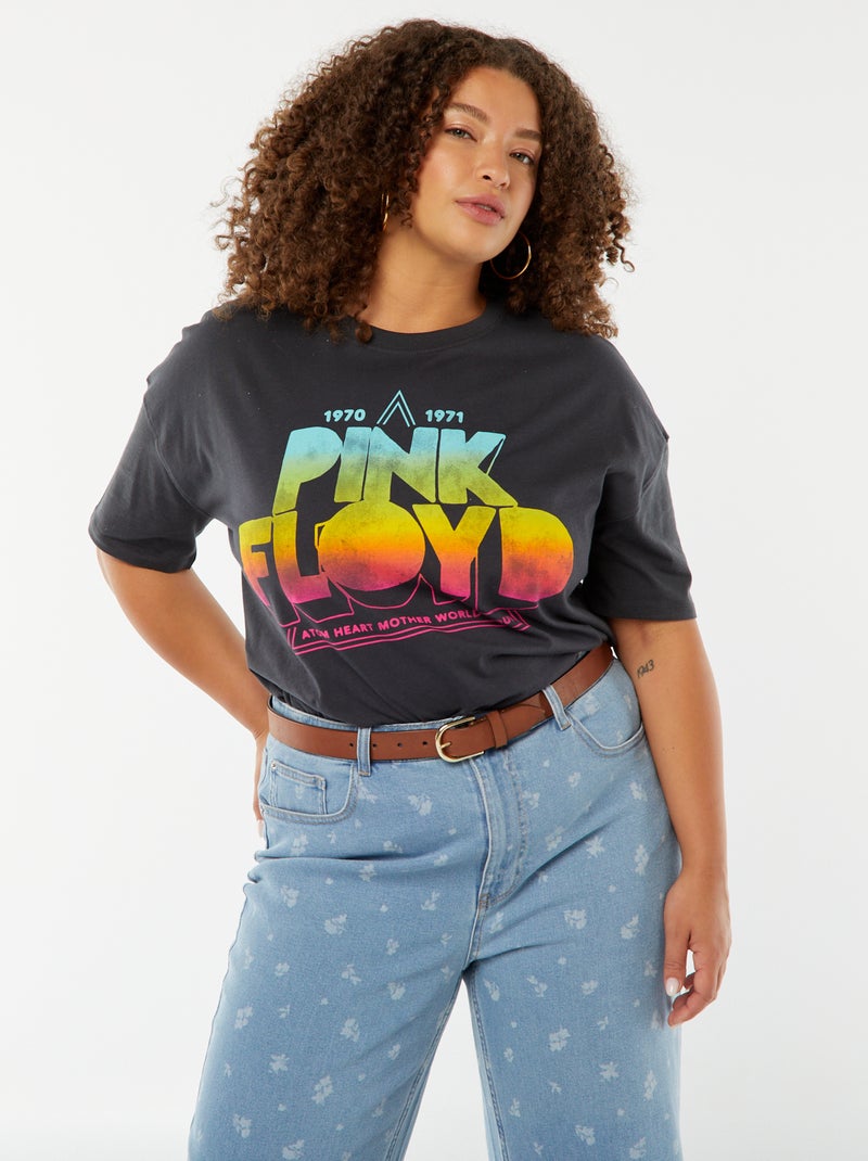 Camiseta de manga corta 'Pink Floyd' NEGRO - Kiabi