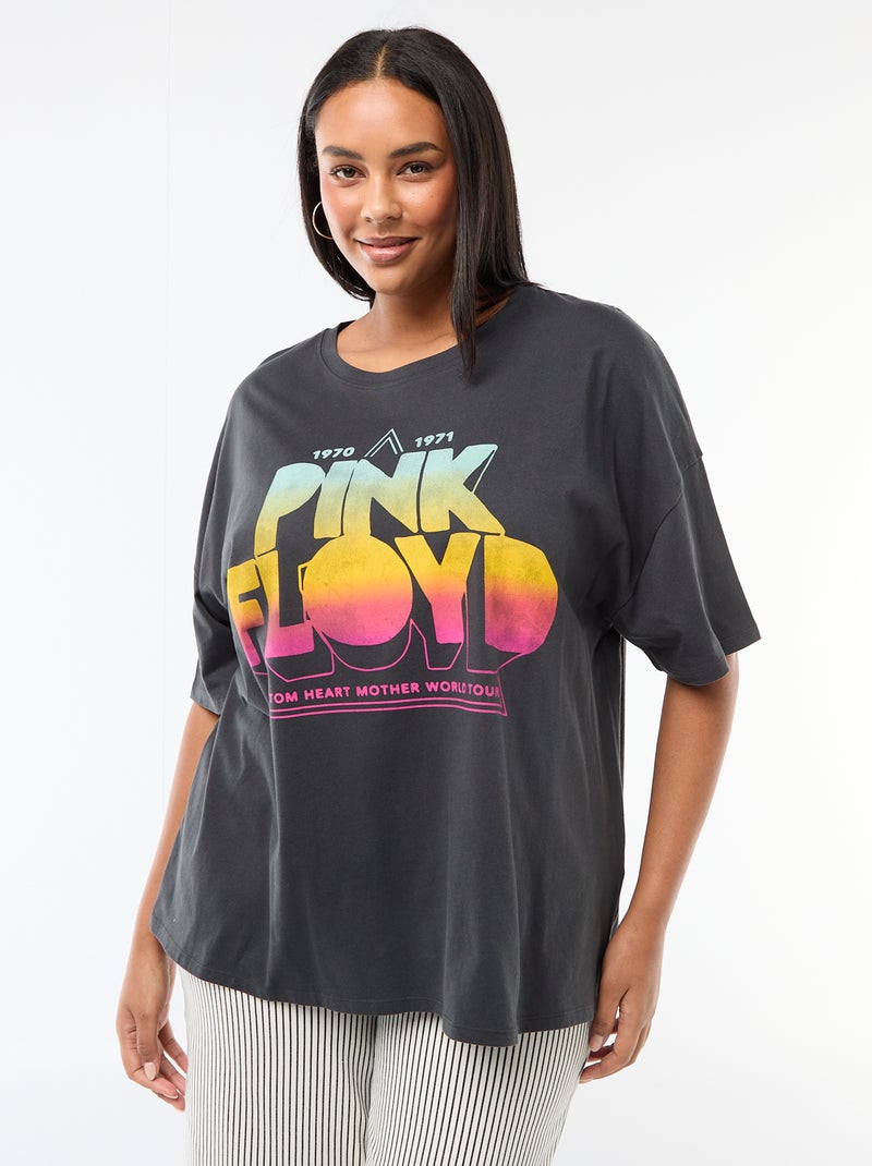Camiseta de manga corta 'Pink Floyd' Negro - Kiabi