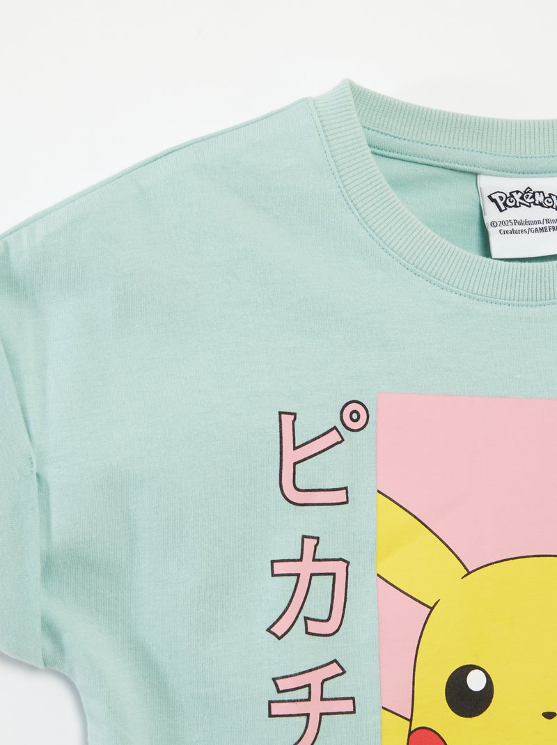 Camiseta de manga corta 'Pokémon' - So Easy VERDE - Kiabi