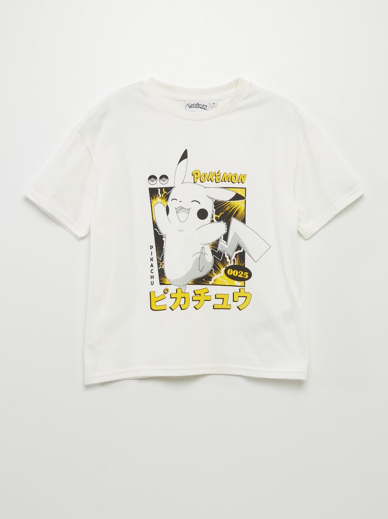 Camiseta de manga corta 'Pokémon' BLANCO - Kiabi