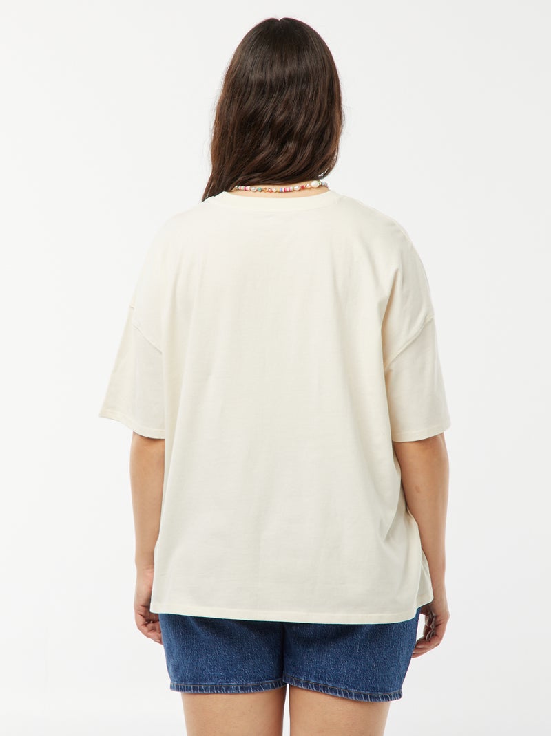 Camiseta de manga corta 'Princesas' 'Disney' BLANCO - Kiabi