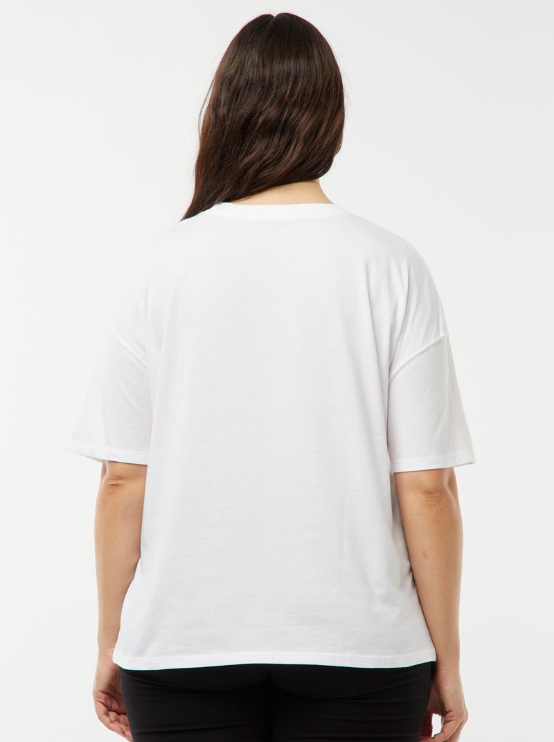 Camiseta de manga corta 'Princesas' 'Disney' BLANCO - Kiabi