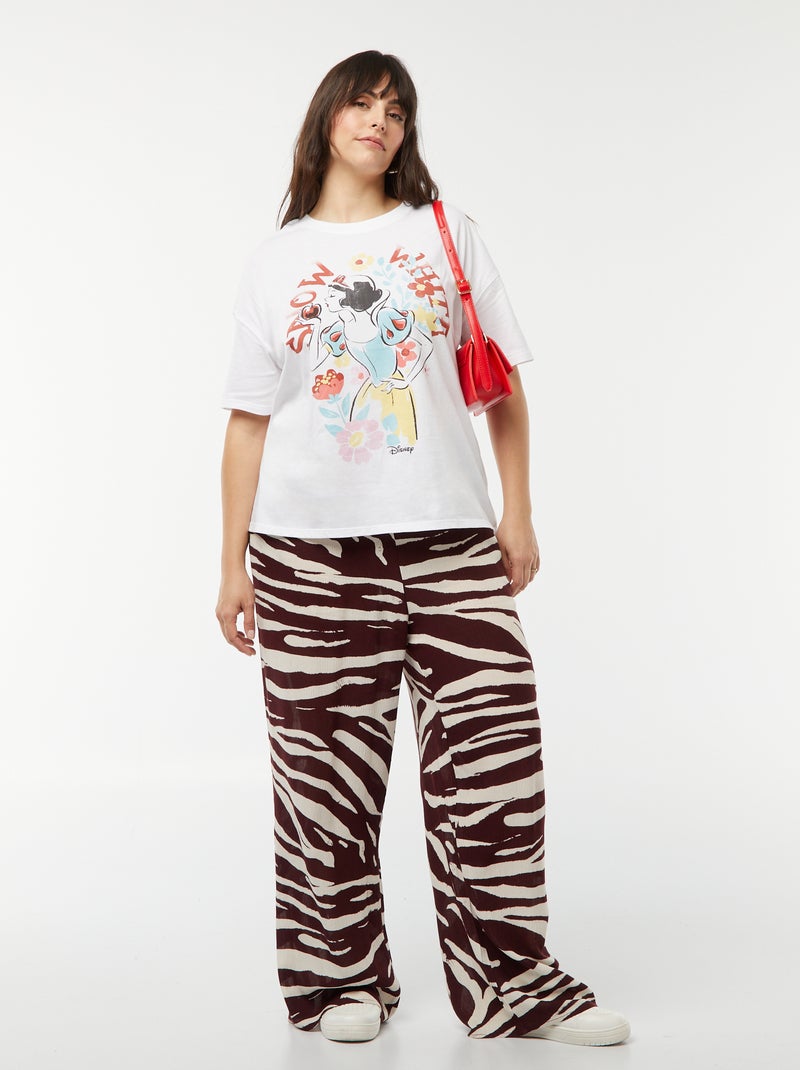 Camiseta de manga corta 'Princesas' 'Disney' BLANCO - Kiabi