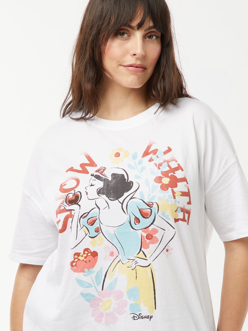 Camiseta de manga corta 'Princesas' 'Disney' BLANCO - Kiabi