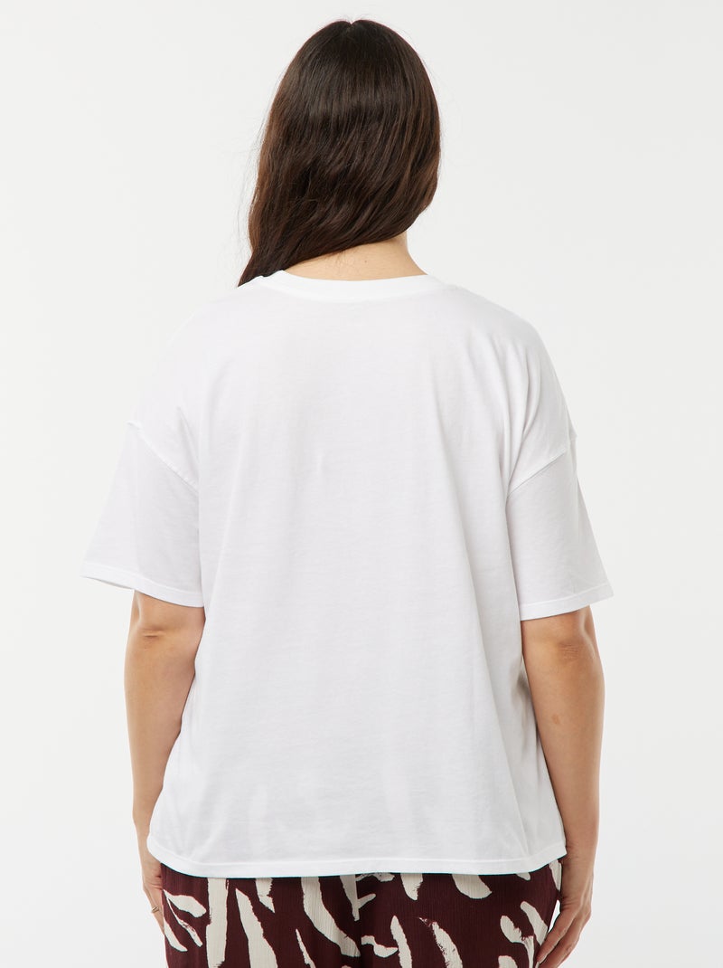 Camiseta de manga corta 'Princesas' 'Disney' BLANCO - Kiabi