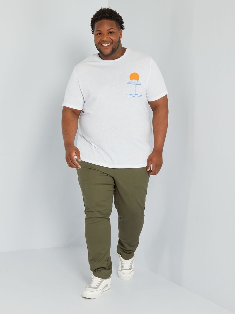 Camiseta de manga corta 'Produkt' BLANCO - Kiabi