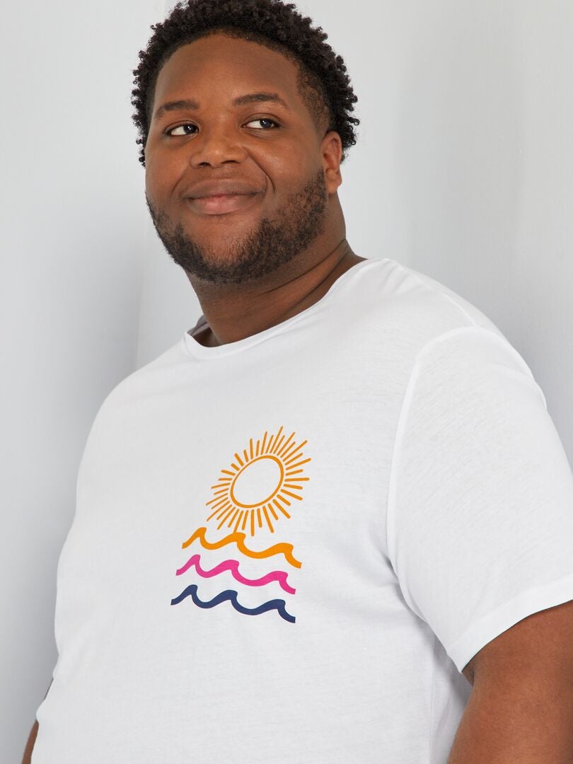 Camiseta de manga corta 'Produkt' BLANCO - Kiabi