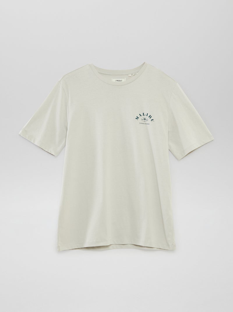 Camiseta de manga corta 'Produkt' BLANCO - Kiabi