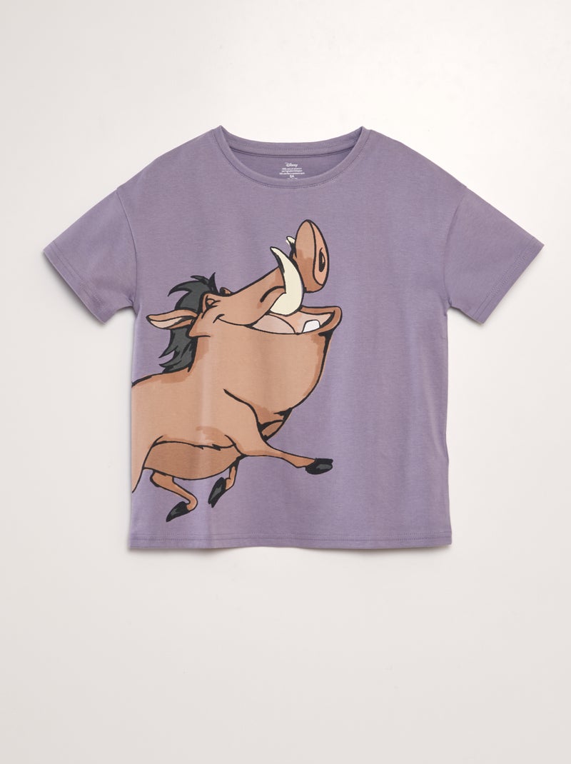 Camiseta de manga corta 'Pumba' ROSA - Kiabi