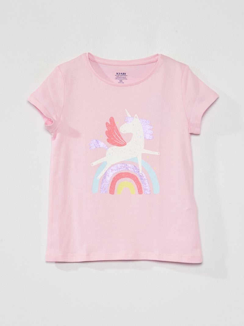 Camiseta de manga corta PURPURA - Kiabi