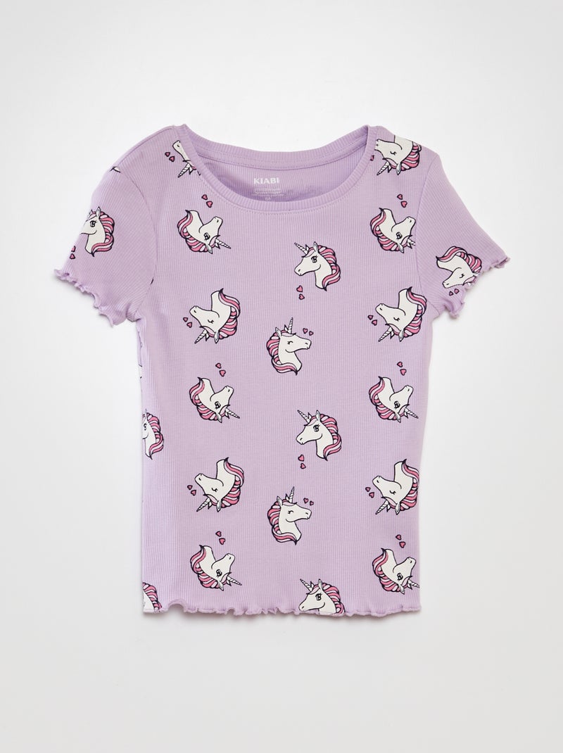 Camiseta de manga corta PURPURA - Kiabi