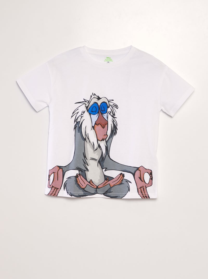 Camiseta de manga corta 'Rafiki' BLANCO - Kiabi