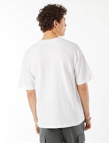 Camiseta de manga corta raglán estampada