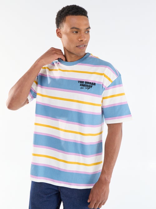 Camiseta de manga corta rayada - Kiabi