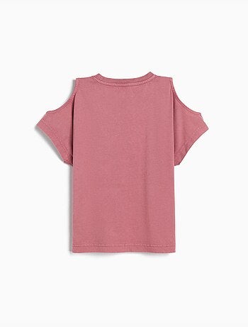 Camiseta de manga corta recortada, MO Fashion
