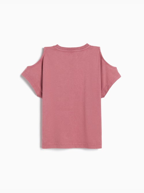 Camiseta de manga corta recortada, MO Fashion - Kiabi Camiseta de manga corta recortada, MO Fashion - Kiabi