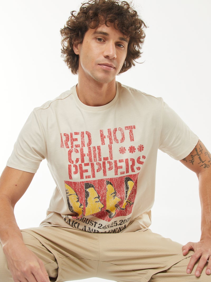 Camiseta de manga corta 'Red Hot Chili Peppers' GRIS - Kiabi