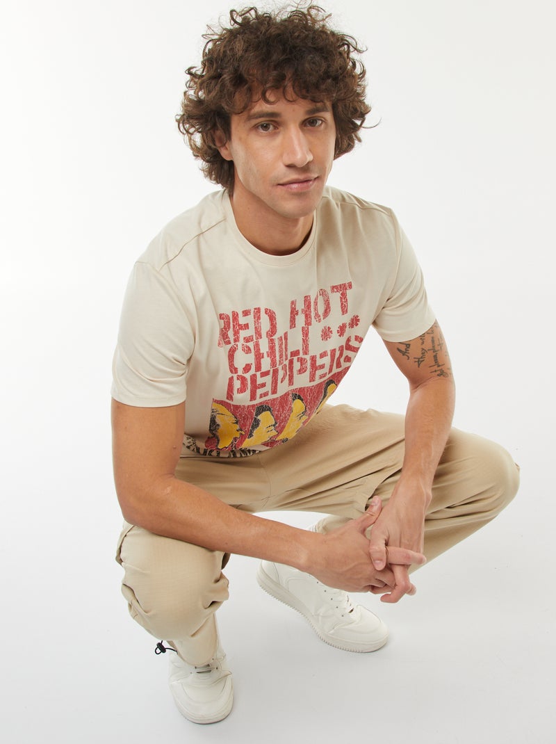 Camiseta de manga corta 'Red Hot Chili Peppers' GRIS - Kiabi