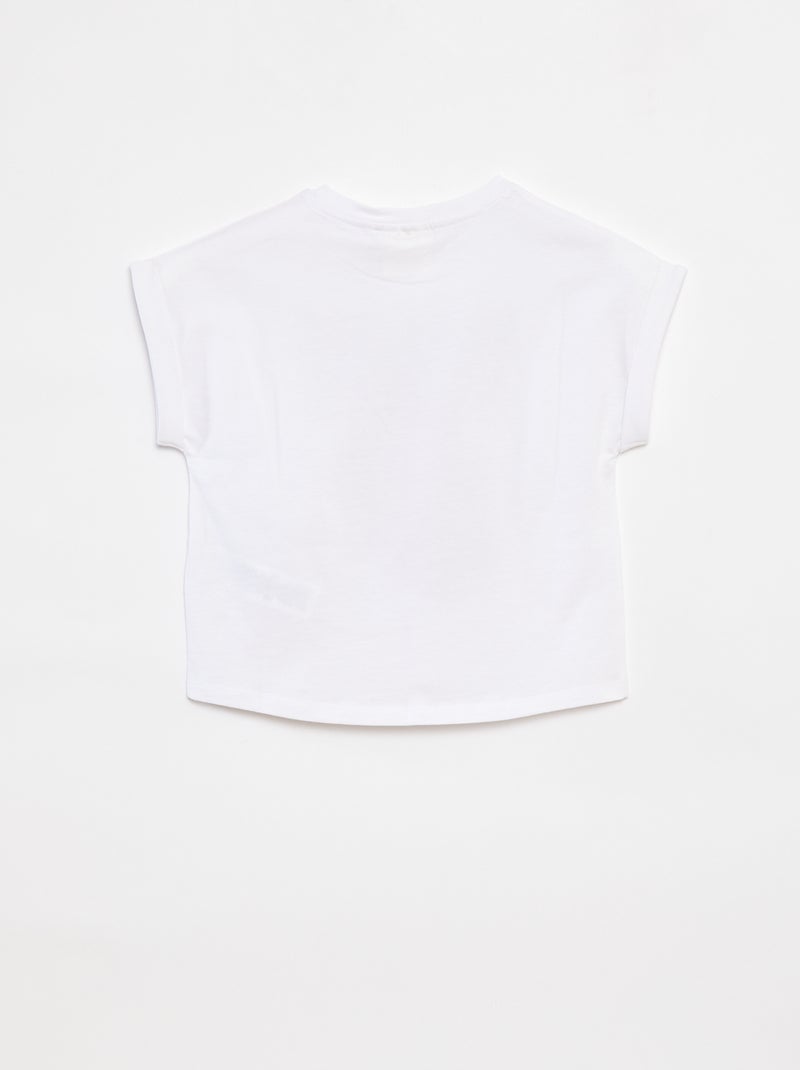 Camiseta de manga corta 'Rolling Stones' blanco - Kiabi