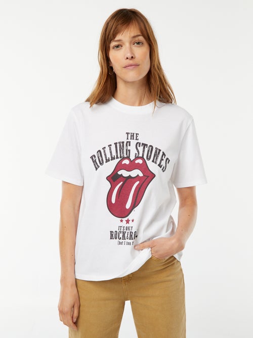 Camiseta de manga corta 'Rolling Stones' - Kiabi