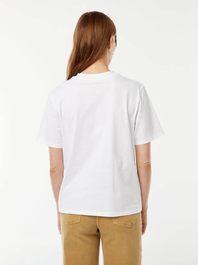 Camiseta de manga corta 'Rolling Stones' BLANCO - Kiabi