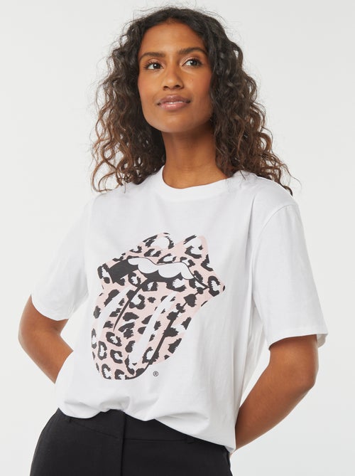 Camiseta de manga corta 'Rolling Stones' - Kiabi