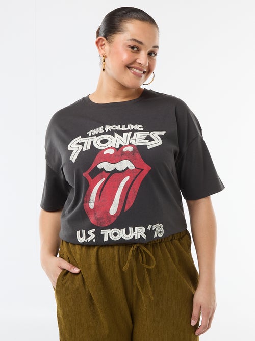 Camiseta de manga corta 'Rolling Stones' - Kiabi