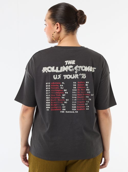 Camiseta de manga corta 'Rolling Stones' - Kiabi