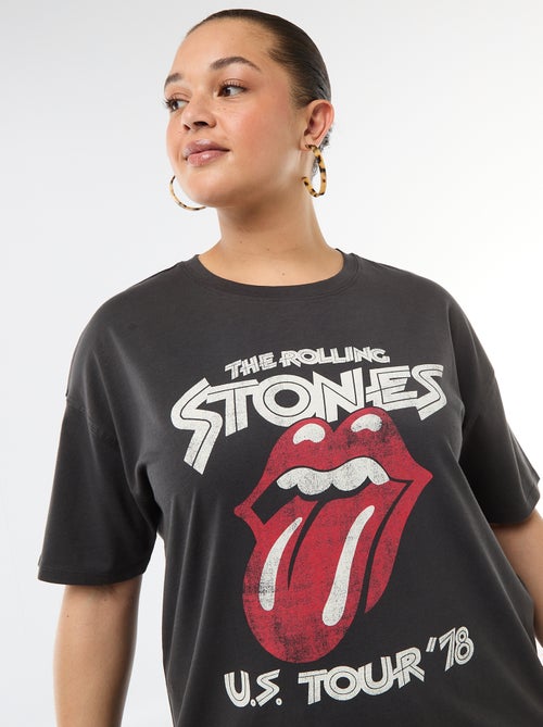 Camiseta de manga corta 'Rolling Stones' - Kiabi