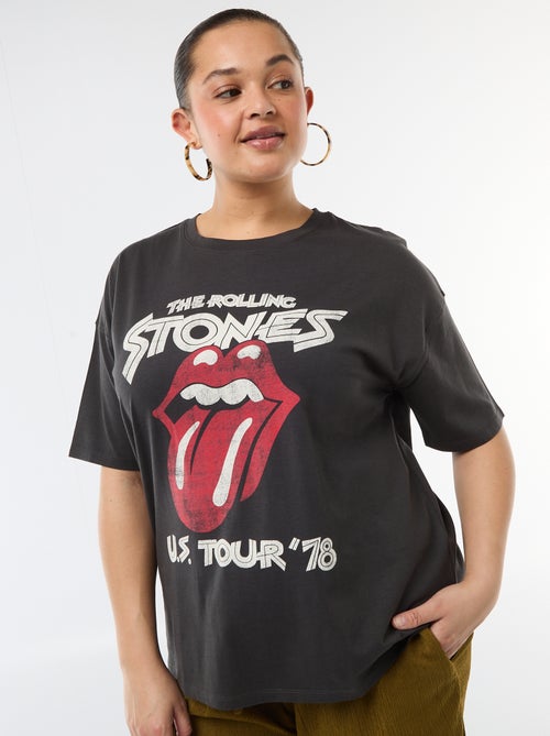 Camiseta de manga corta 'Rolling Stones' - Kiabi