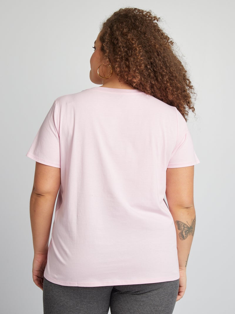 Camiseta de manga corta ROSA - Kiabi