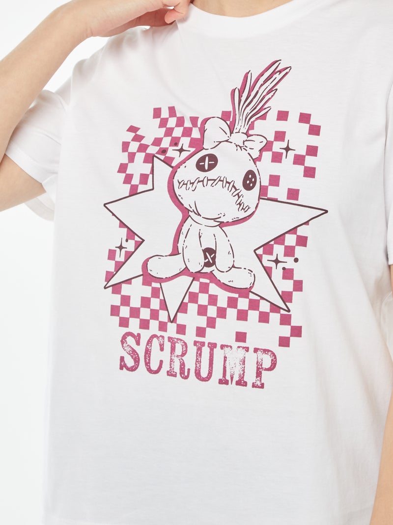 Camiseta de manga corta 'Scrum' 'Lilo & Stitch' de Disney Blanco - Kiabi