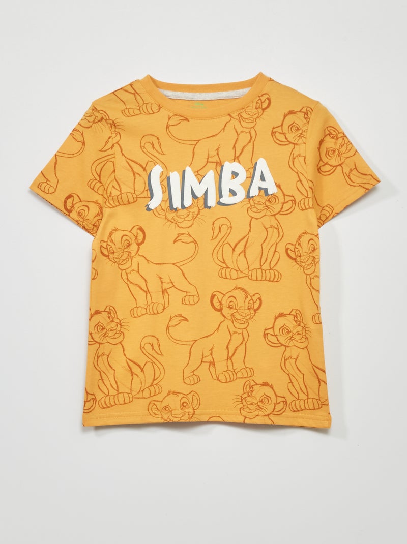Camiseta de manga corta 'Simba' AMARILLO - Kiabi