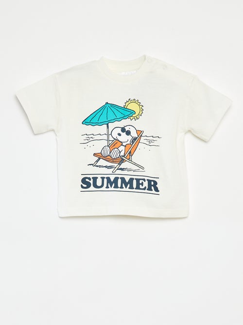 Camiseta de manga corta 'Snoopy' - Kiabi