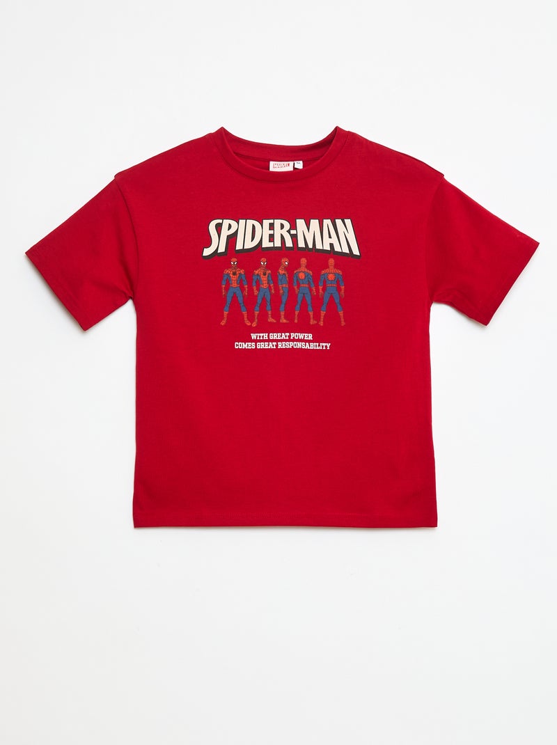 Camiseta de manga corta 'Spider-Man' 'Marvel' Rojo - Kiabi