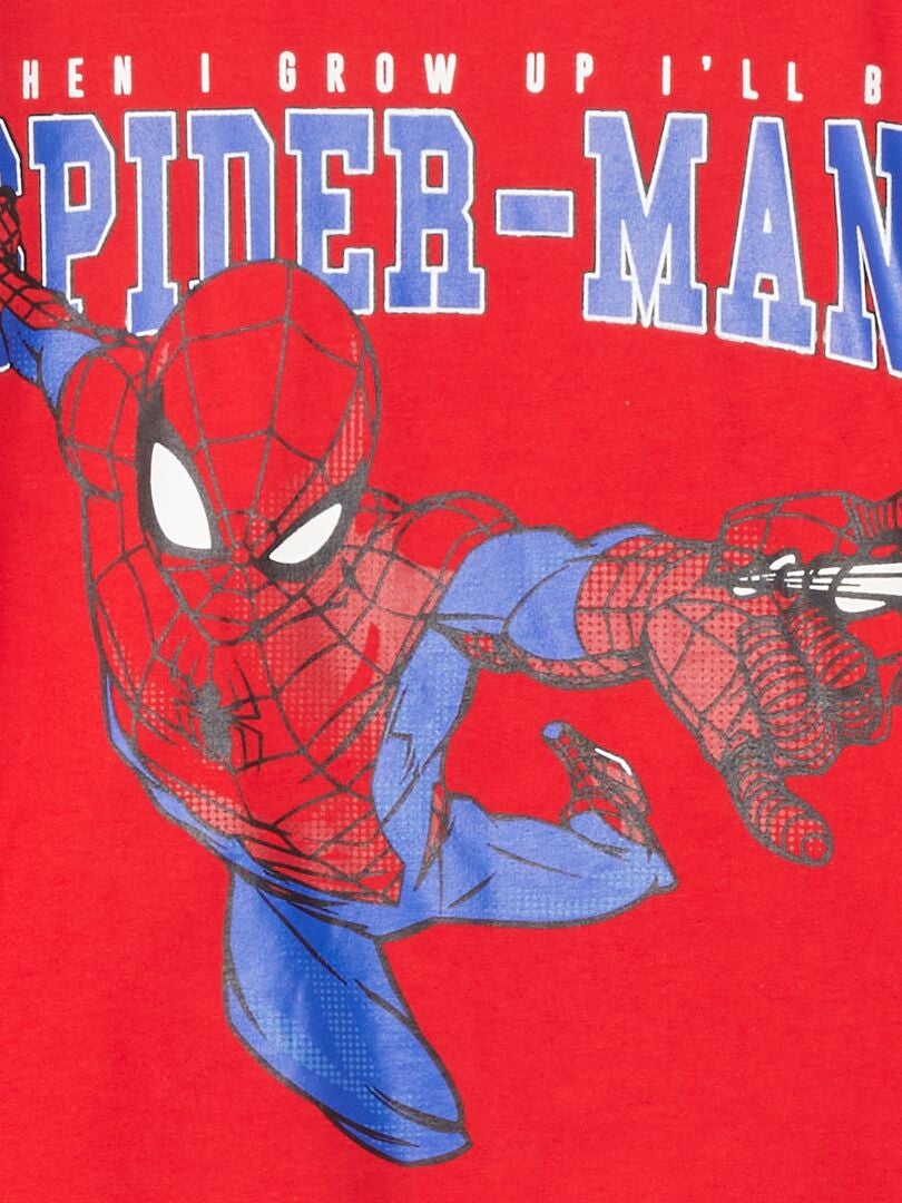 Camiseta de manga corta 'Spider-Man' Rojo - Kiabi