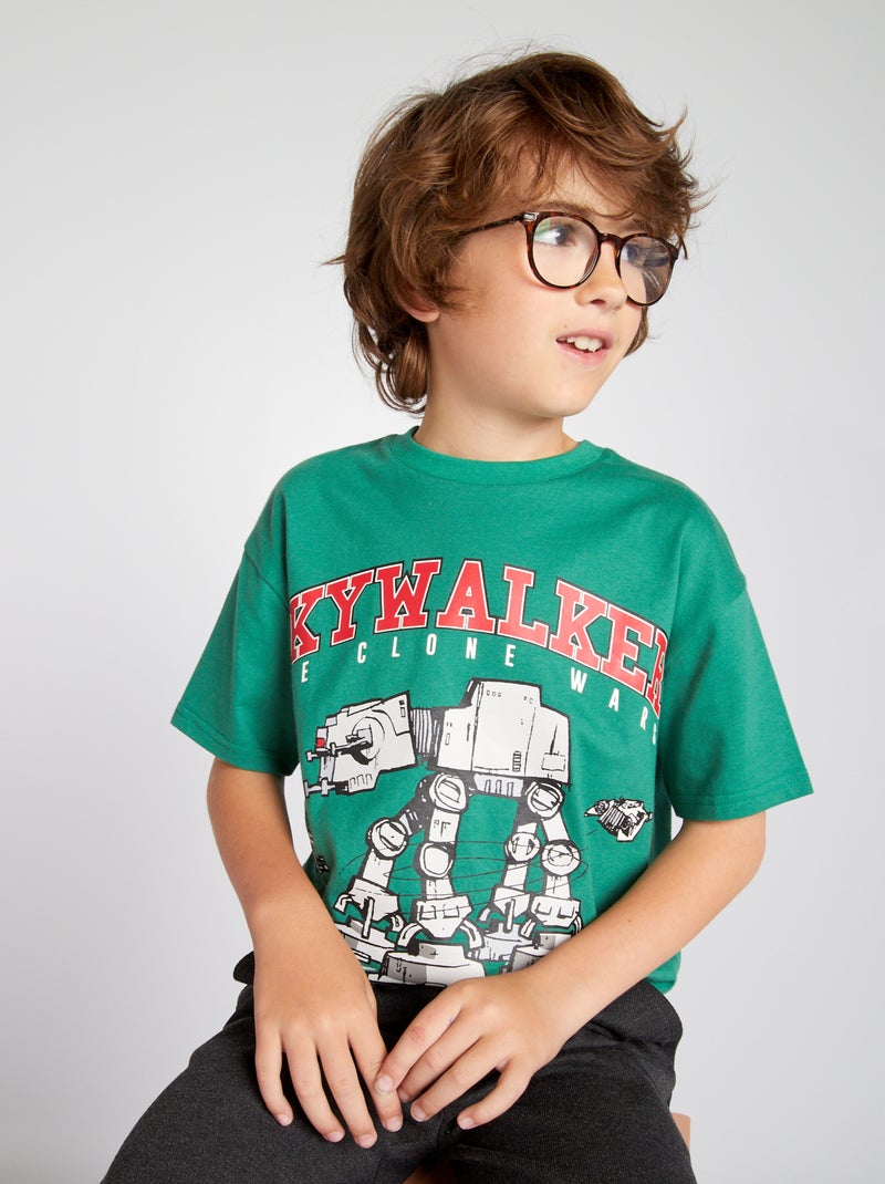 Camiseta de manga corta 'Star Wars' VERDE - Kiabi