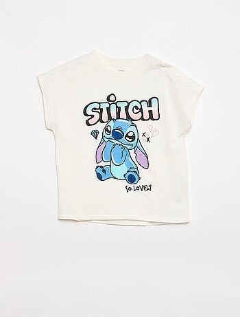 Camiseta de manga corta 'Stitch' - Colección fácil de poner