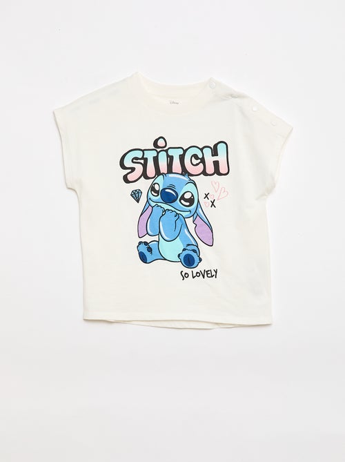 Camiseta de manga corta 'Stitch' - Colección fácil de poner - Kiabi