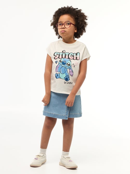 Camiseta de manga corta 'Stitch' - Colección fácil de poner - Kiabi