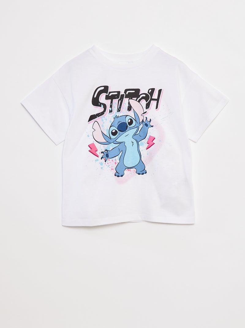 Camiseta de manga corta 'Stitch' 'Disney' Blanco - Kiabi