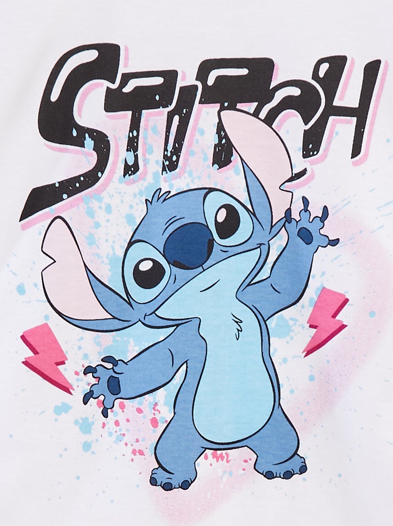 Camiseta de manga corta 'Stitch' 'Disney' Blanco - Kiabi