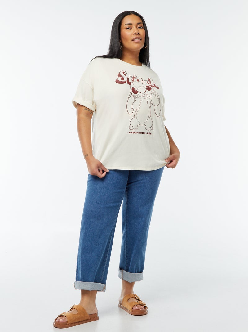 Camiseta de manga corta 'Stitch' 'Disney' Blanco - Kiabi