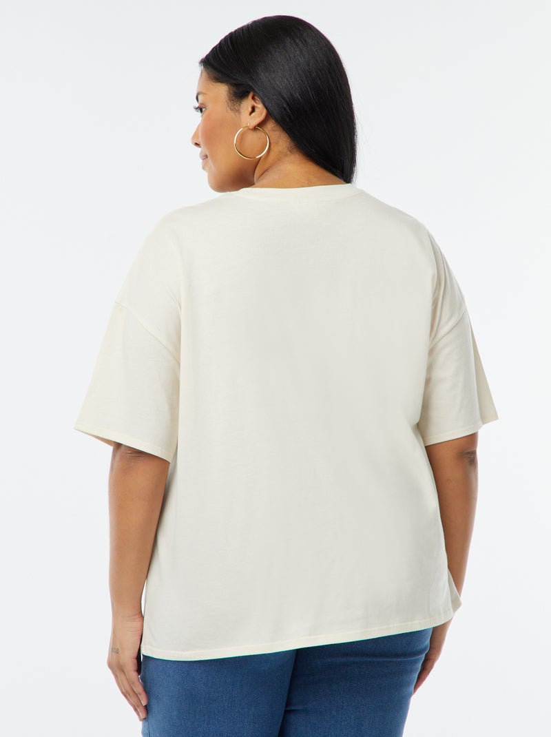 Camiseta de manga corta 'Stitch' 'Disney' Blanco - Kiabi